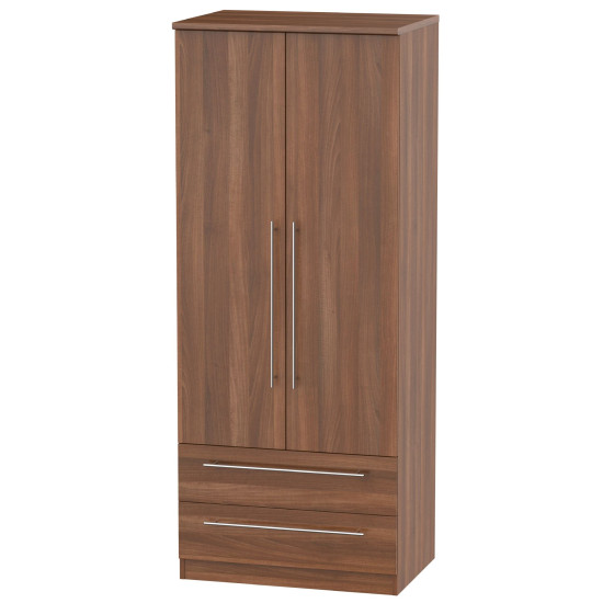 Harlech Tall 2 Drawer Wardrobe